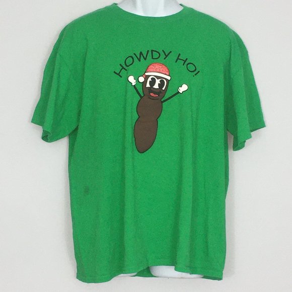 Port and Company Other - South Park Mens XL "Howdy Ho!" Christmas Poo Puffy Graphic Short Sleeve Tshirt
